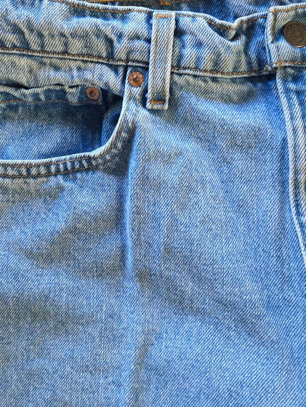Vintage 1996 Levis 555 Men Blue Jeans Batwing Red Tab Made In The USA 36x30 - Picture 4 of 10